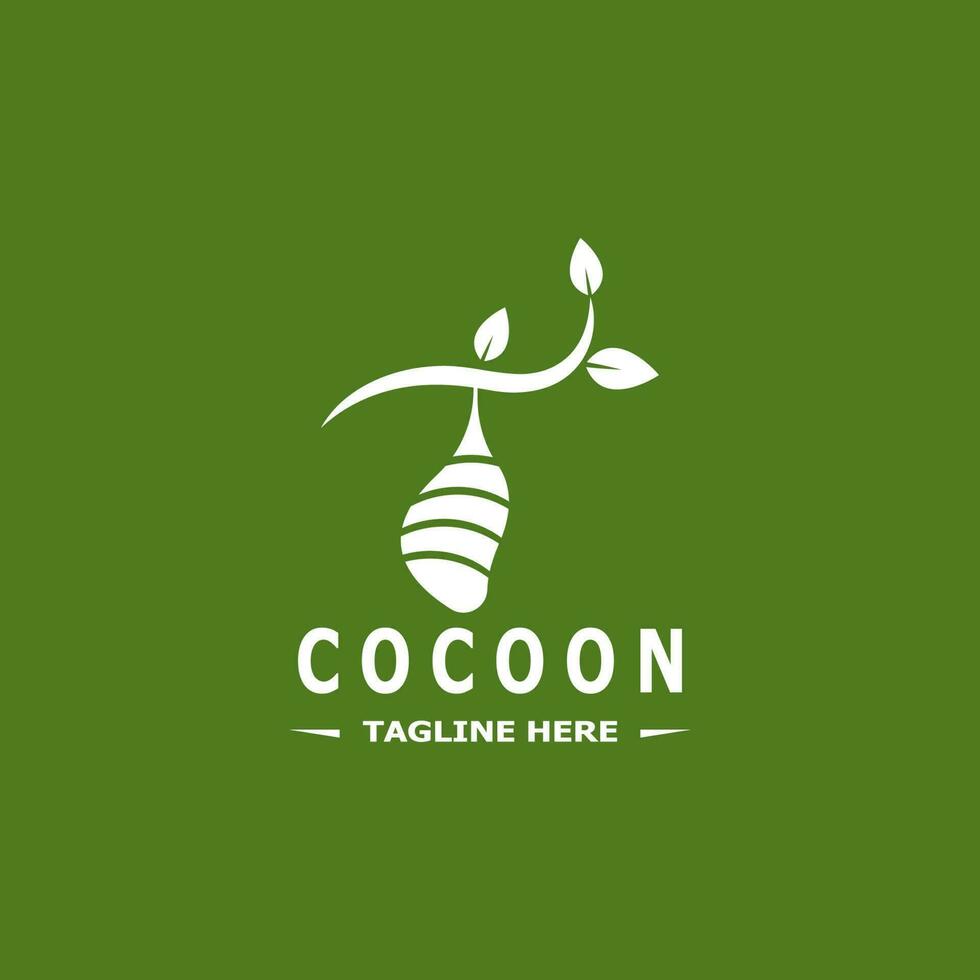 modelo de design de ilustração vetorial de logotipo cocoon vetor