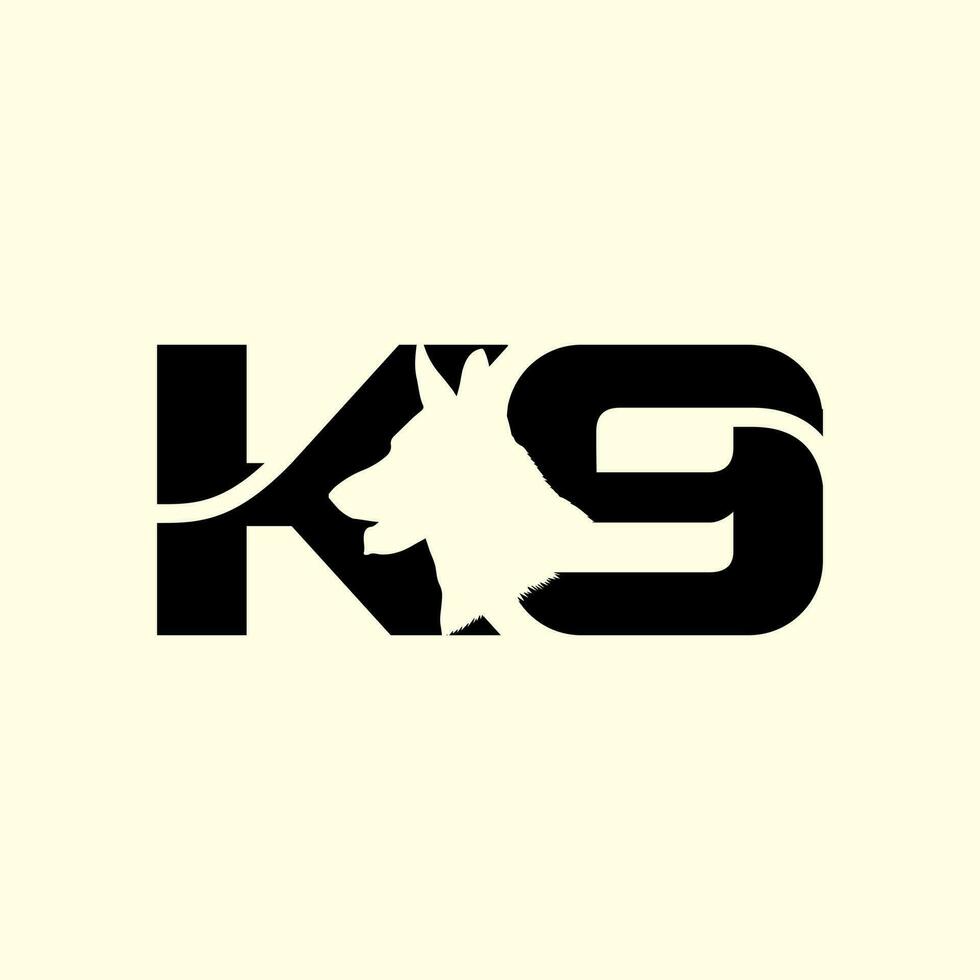 Treinamento k9 cachorro logotipo Projeto vetor