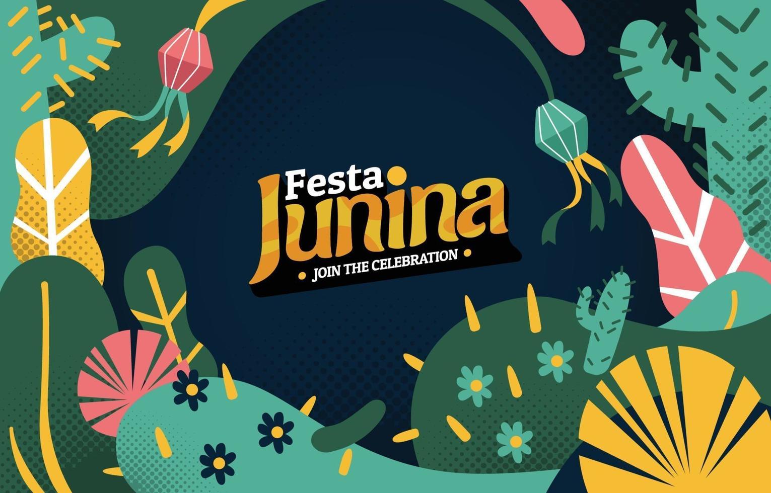 fundo de celebração festa junina vetor