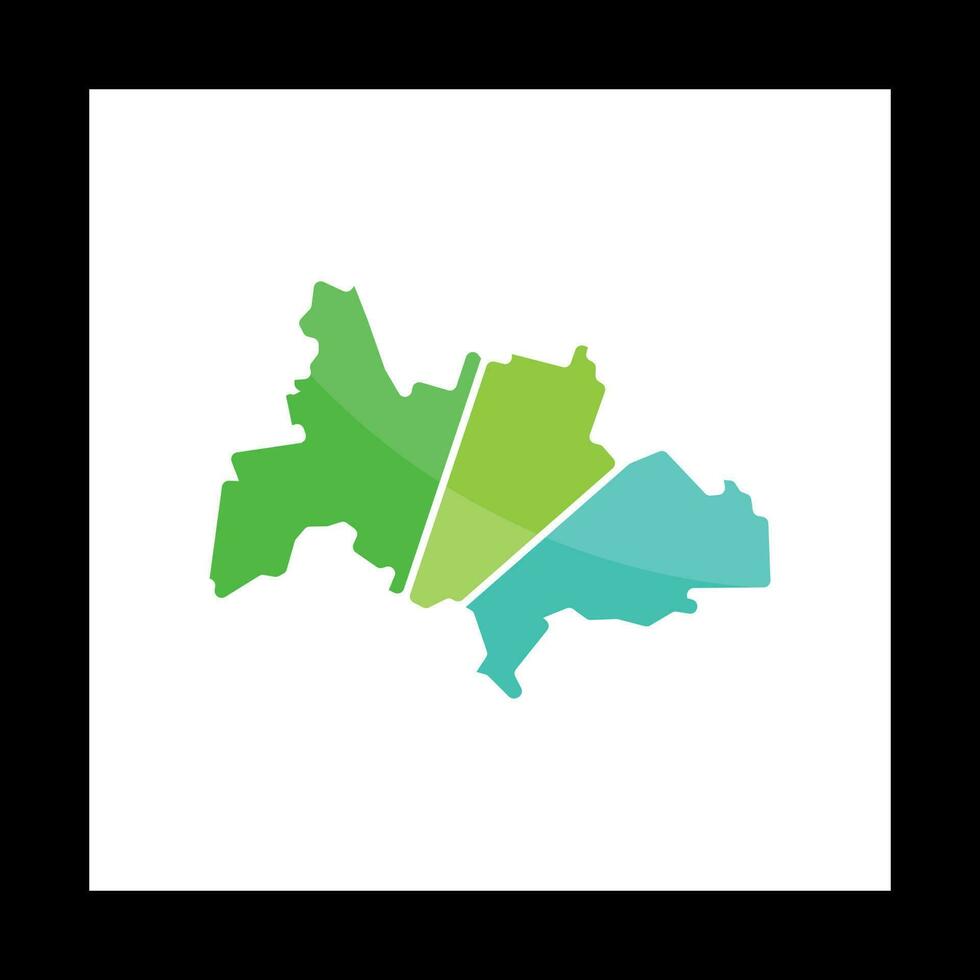 bila tserkva cidade mapa geométrico criativo logotipo vetor