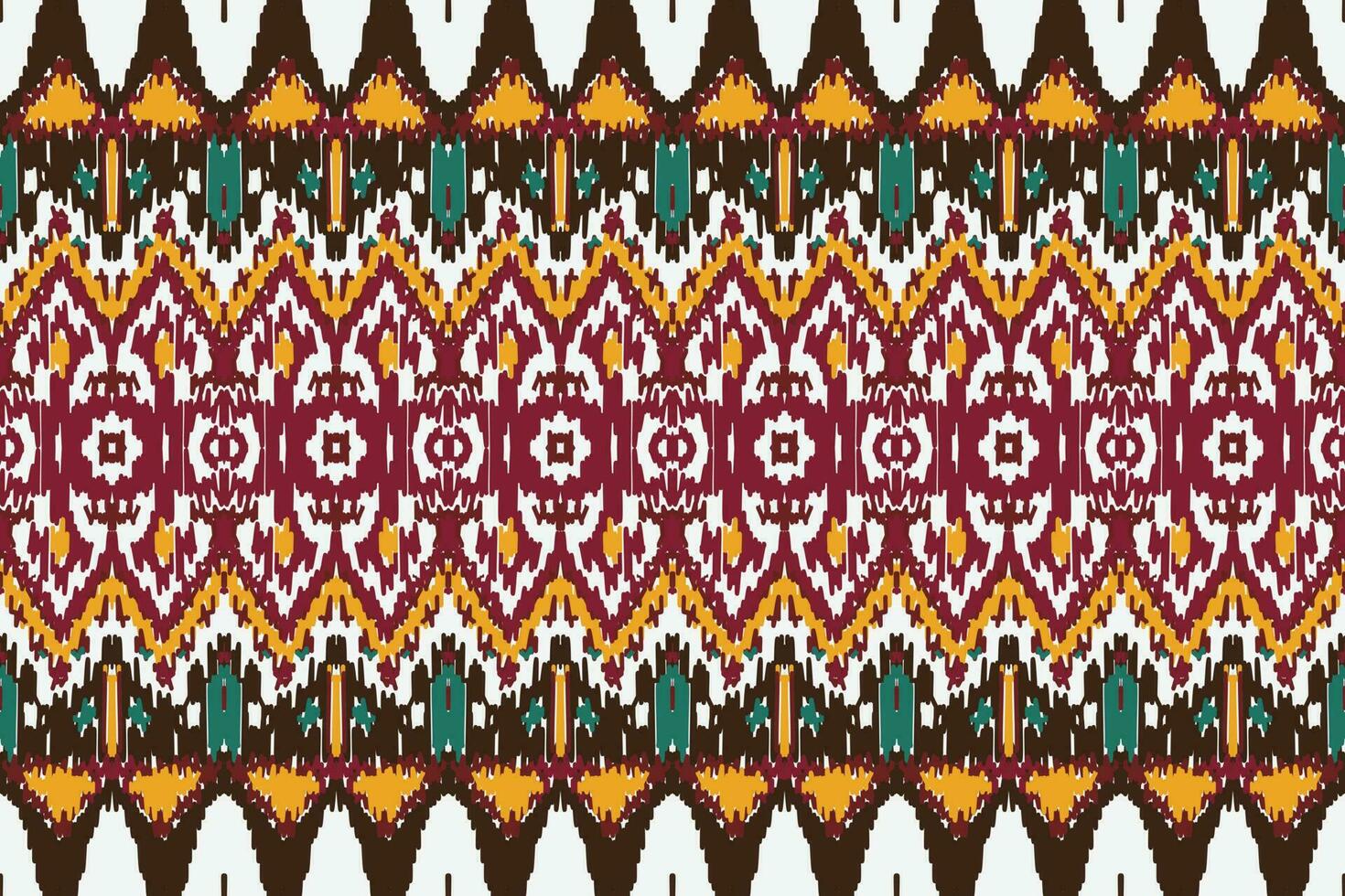 motivo ikat desatado padronizar bordado fundo. geométrico étnico oriental padronizar tradicional. ikat asteca estilo abstrato vetor ilustração. Projeto para impressão textura, tecido, saree, sari, tapete.