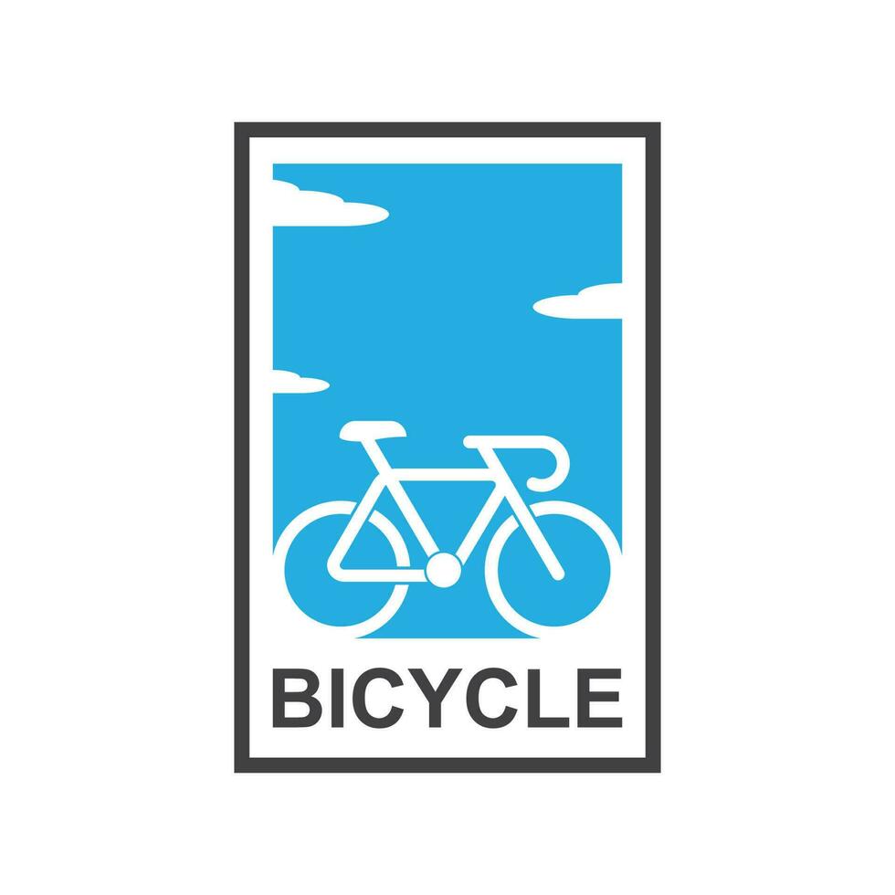 bicicleta fazer compras logotipo Projeto vetor imagem, bicicleta logotipo conceito ícone vetor, simples Projeto moderno vetor