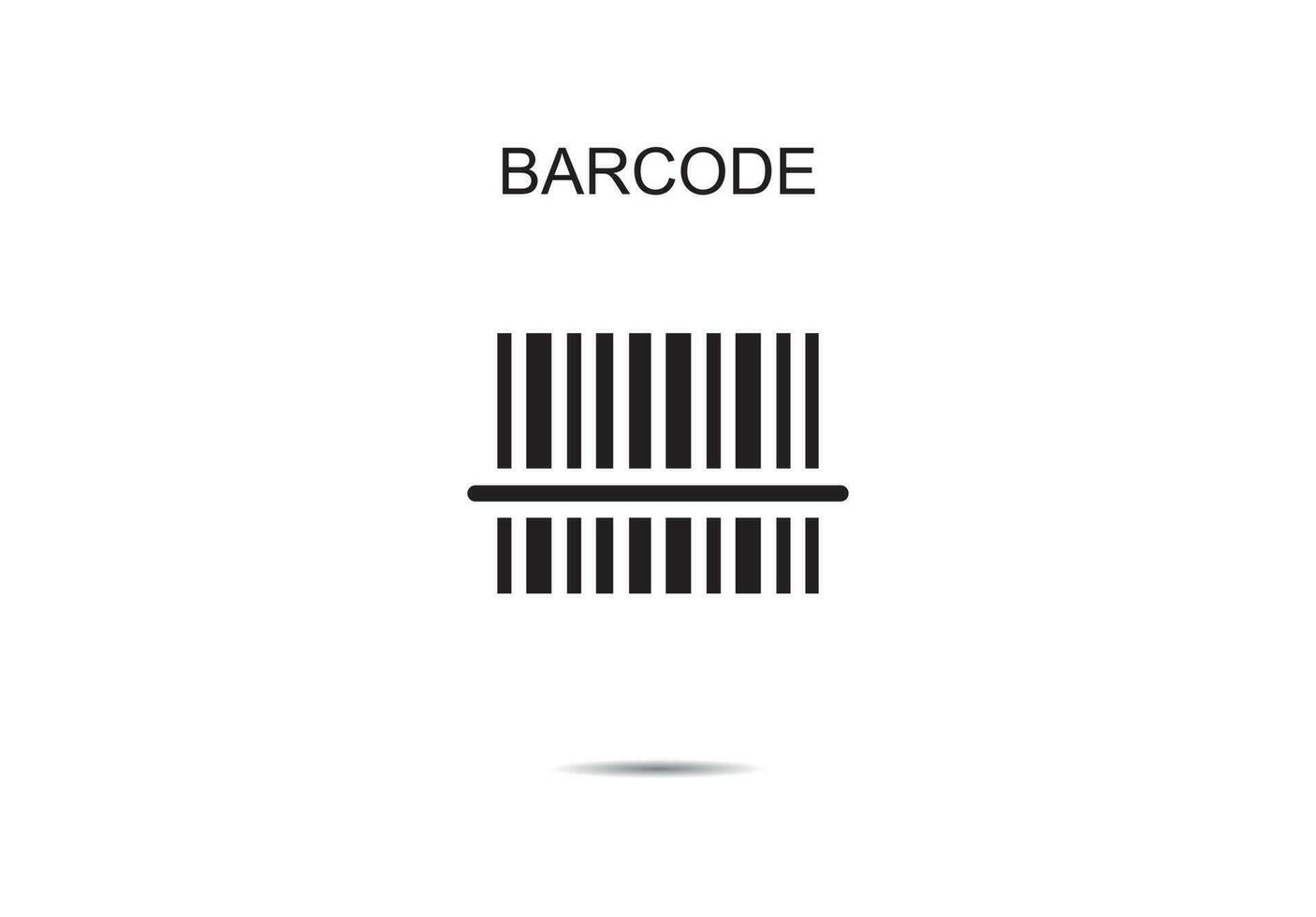 código de barras ícones vetor ilustração em fundo