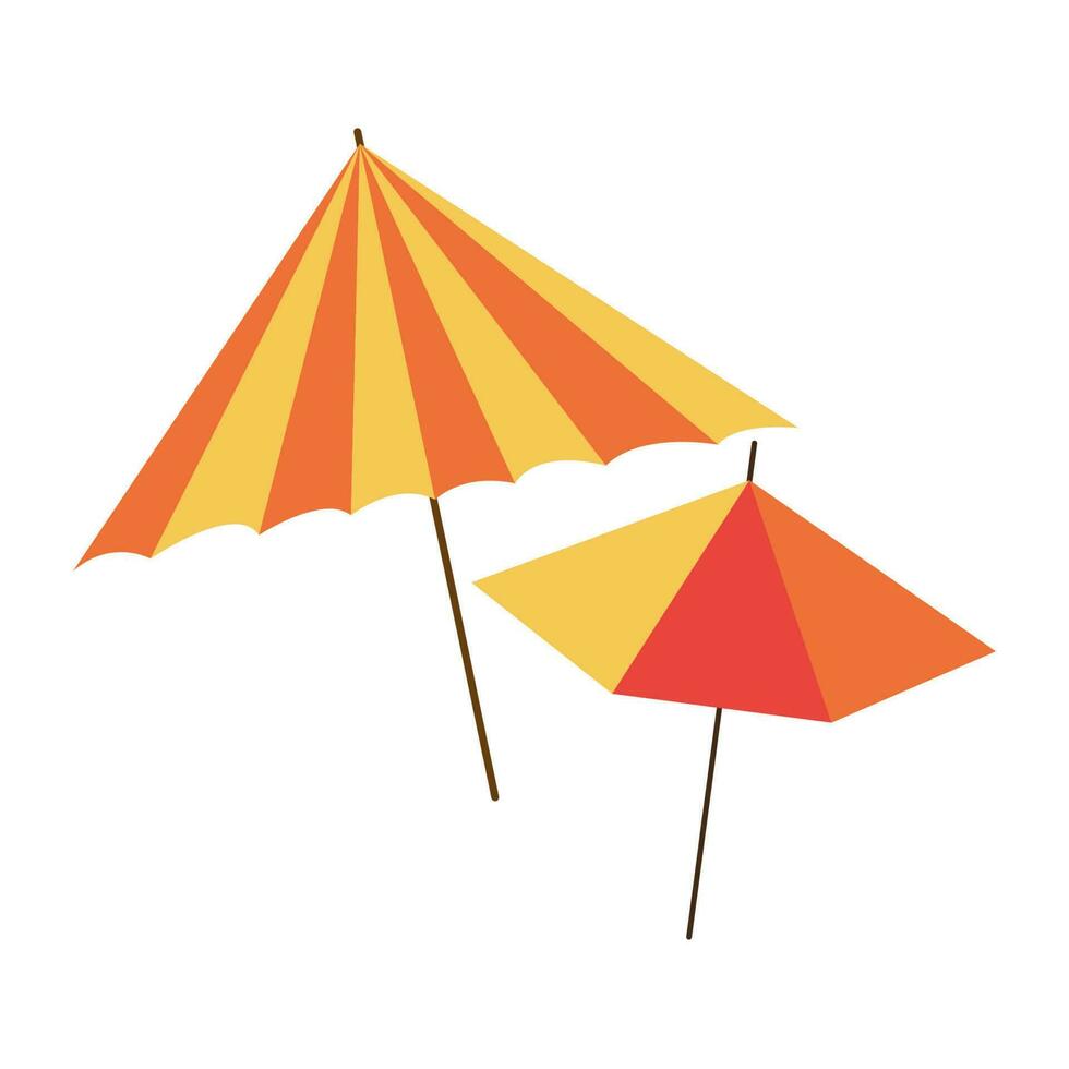 coquetel guarda-chuva isolado em branco fundo para seu criatividade. vetor colorida ilustração.