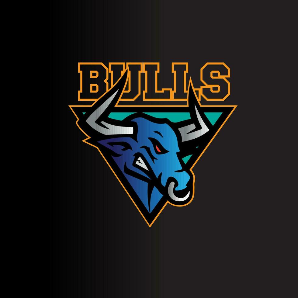 logotipo touros cabeça vetor ilustração