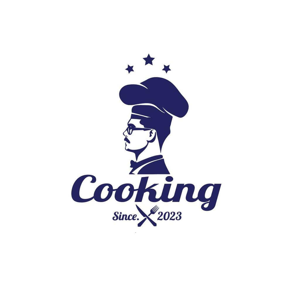 logotipo chefe de cozinha vetor modelo ilustração