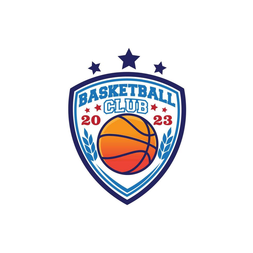Projeto logotipo Esportes basquetebol vetor ilustração