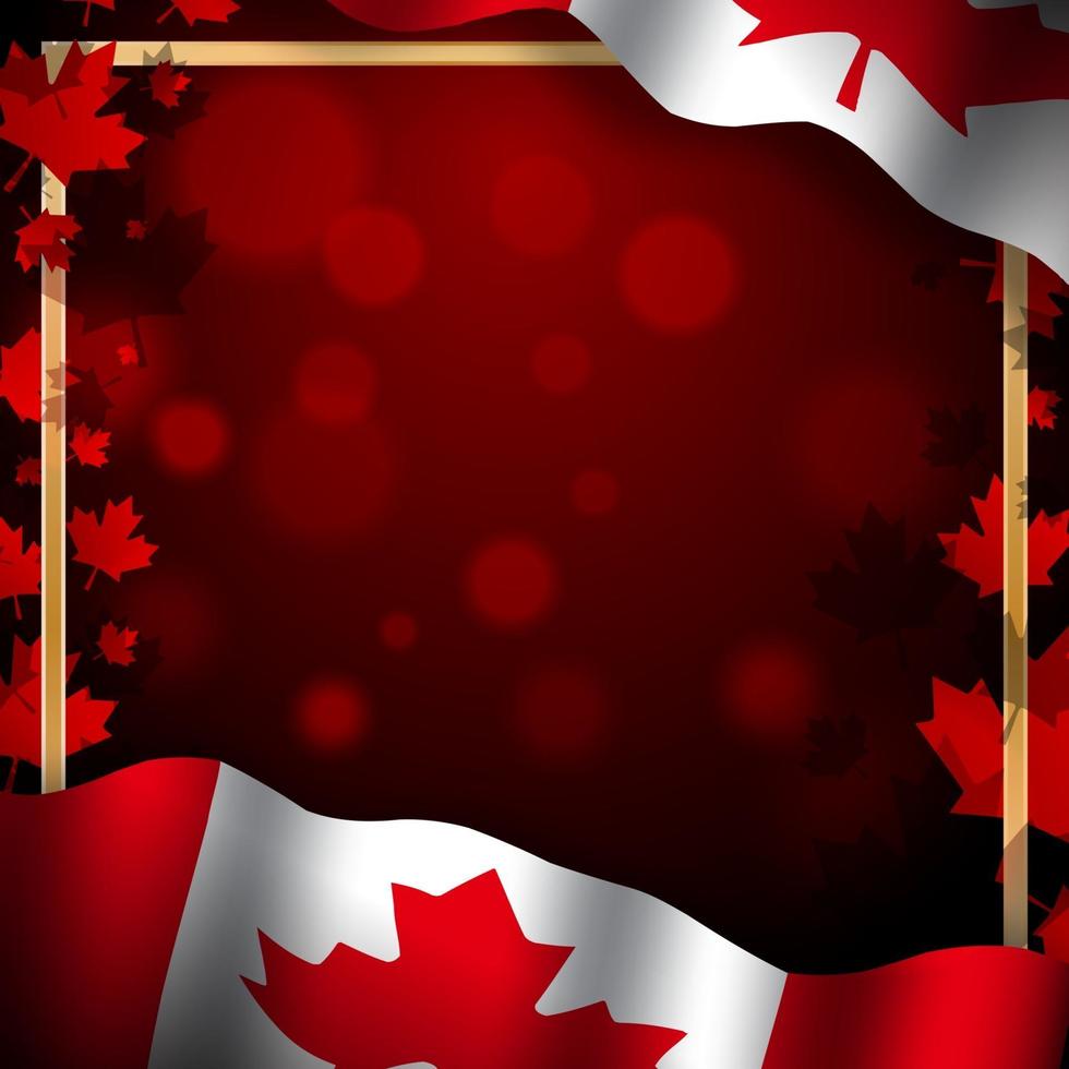 ilustração de fundo do dia do canadá vetor