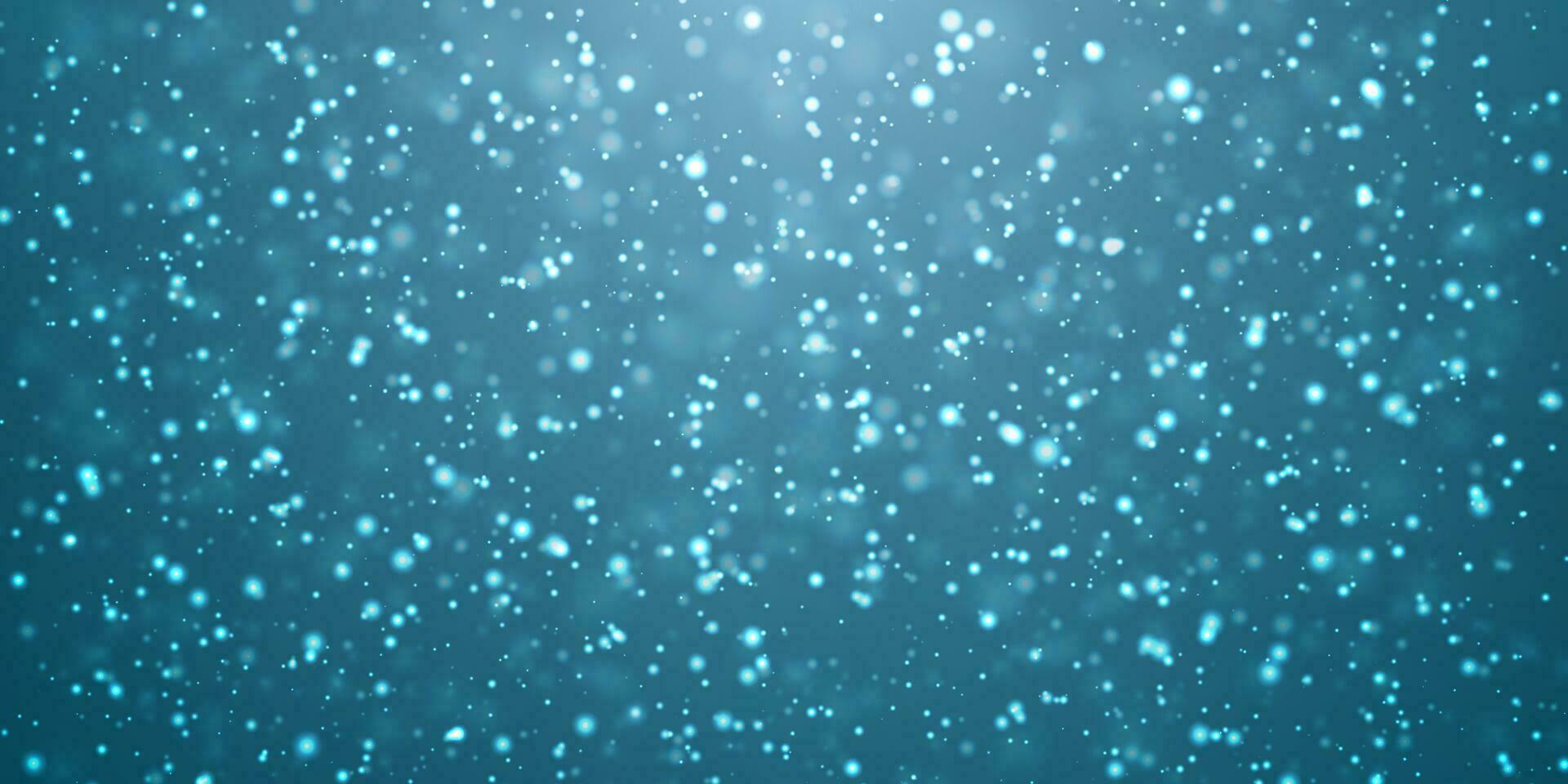 Natal neve. queda flocos de neve em azul fundo. queda de neve. vetor ilustração