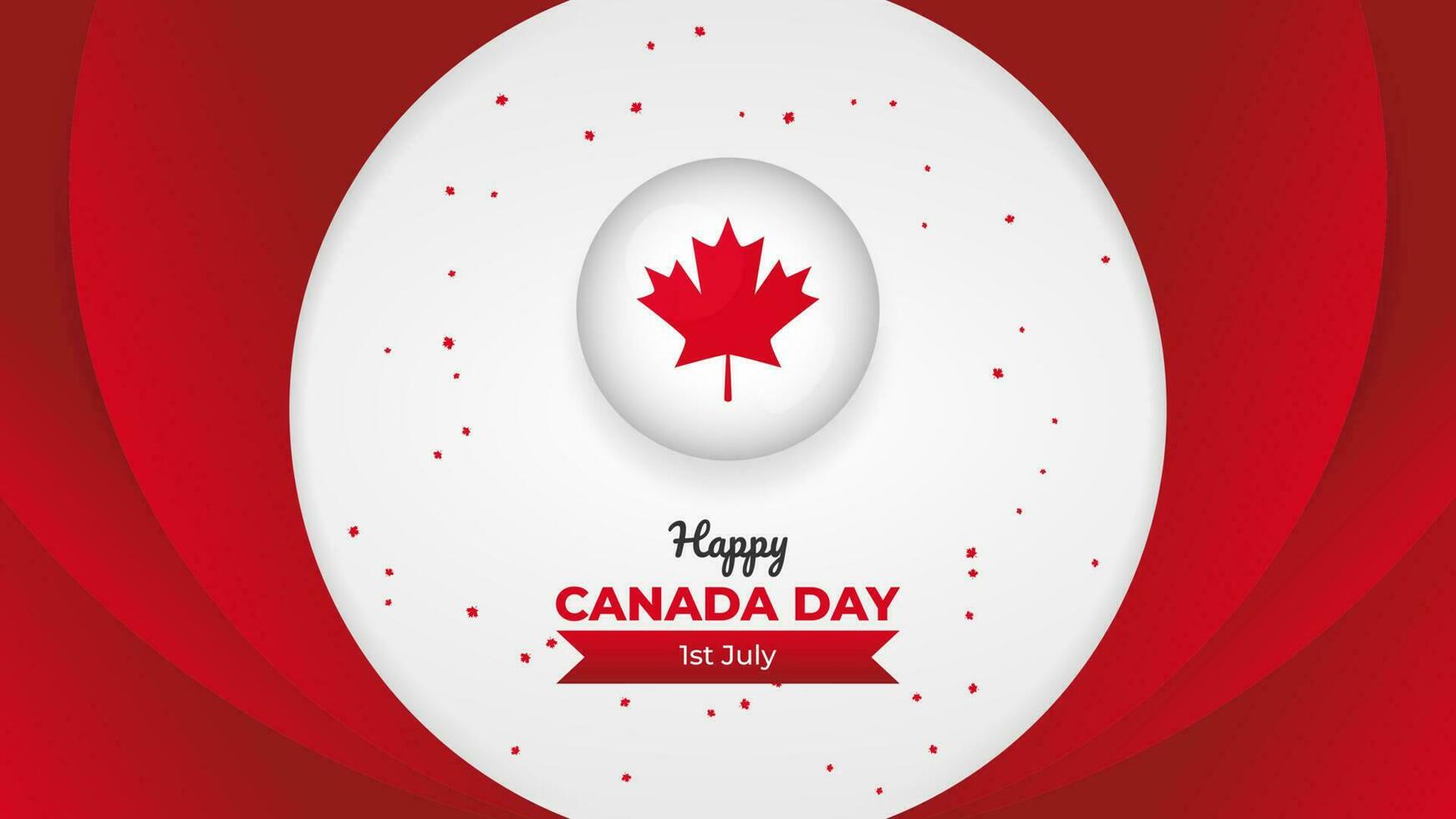 feliz Canadá dia celebração cumprimento fundo vetor