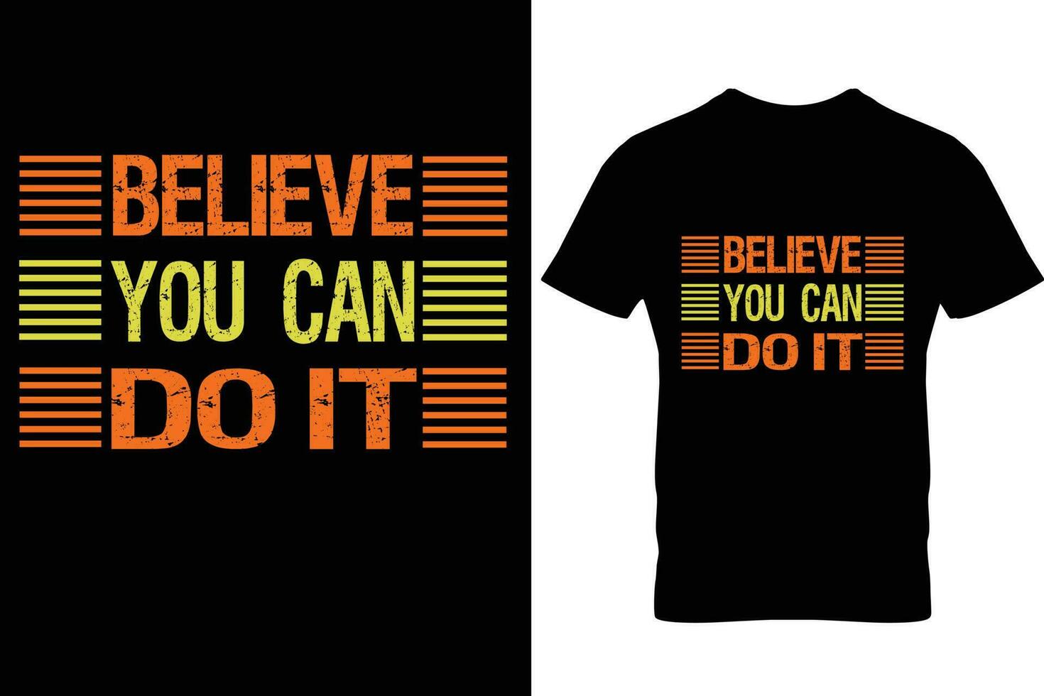 design de t-shirt com citações de tipografia motivacional vetor