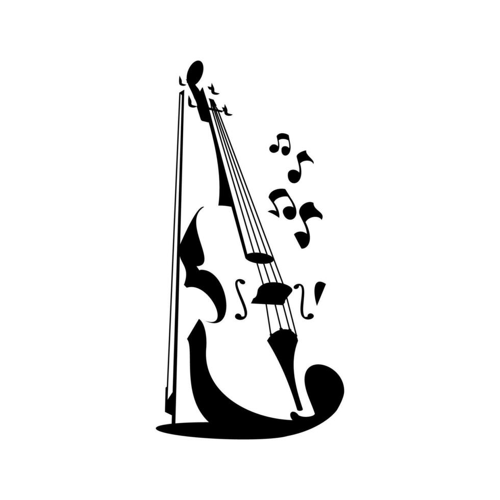 violino logotipo vetor
