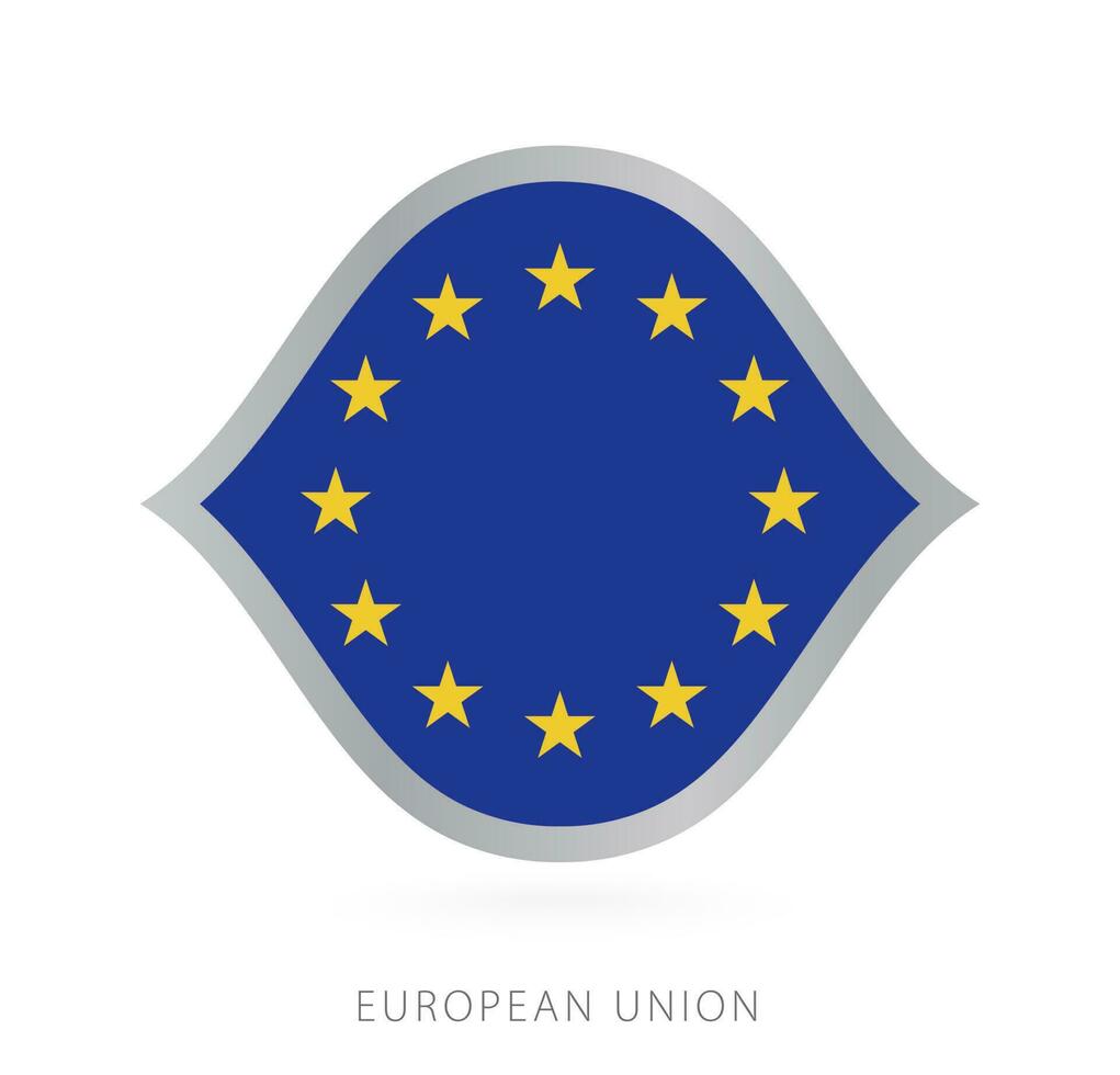 europeu União nacional equipe bandeira dentro estilo para internacional basquetebol competições. vetor