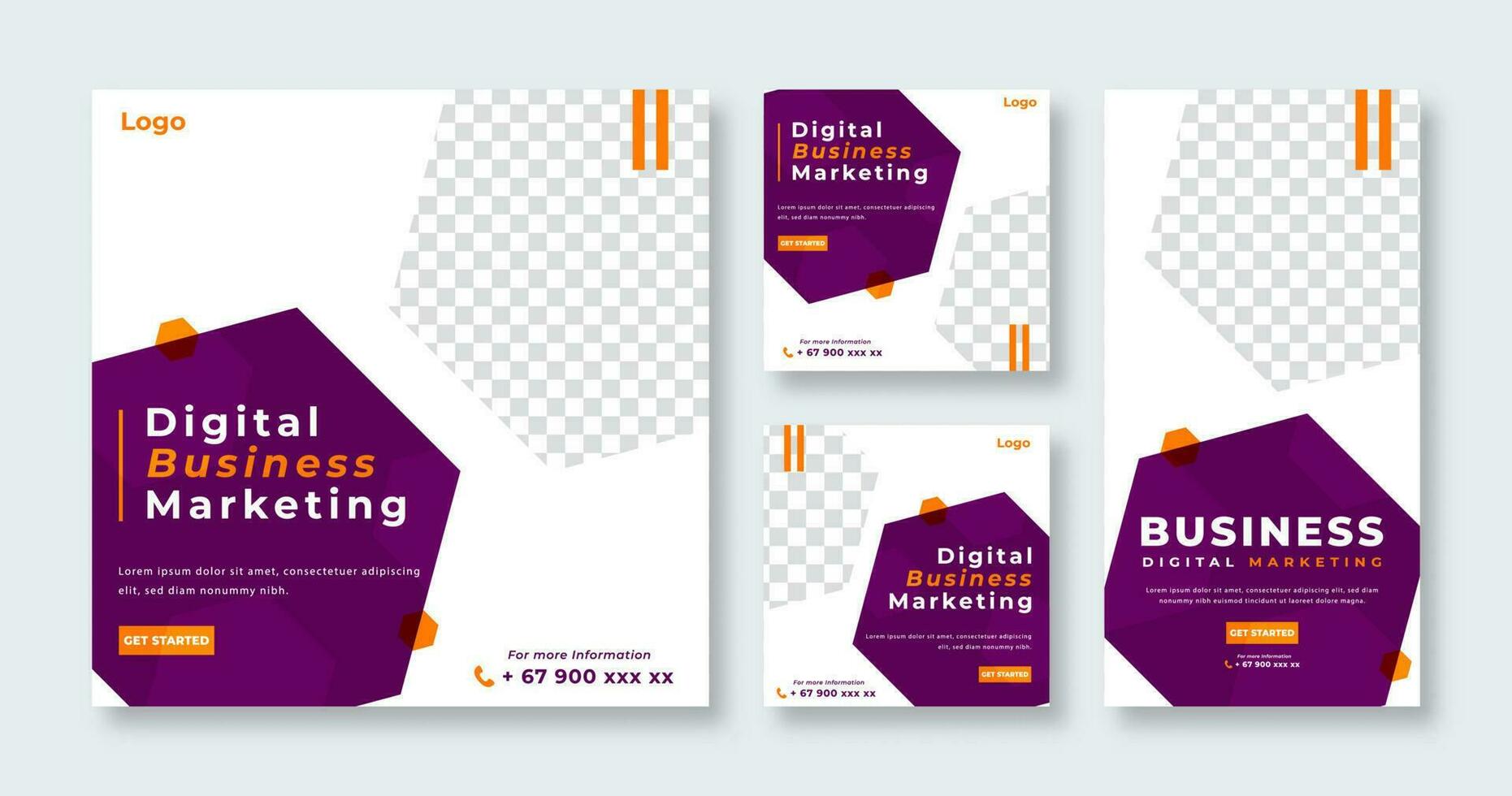 digital marketing agência social meios de comunicação postar para conectados marketing promoção bandeira, história e rede Internet Publicidades folheto vetor