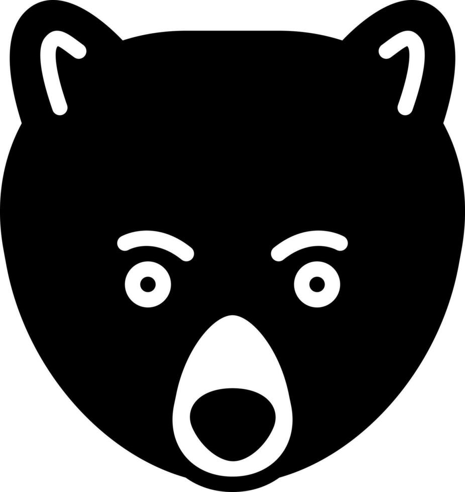 sólido ícone para Urso vetor