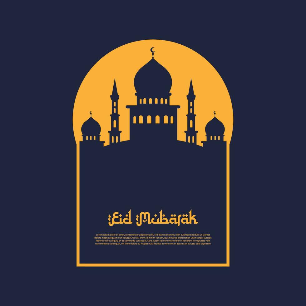 vetor de logotipo eid mubarak