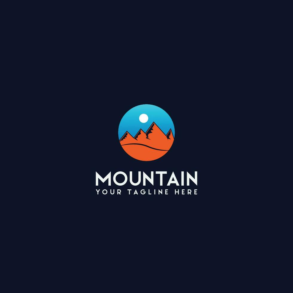 vetor do logotipo da montanha