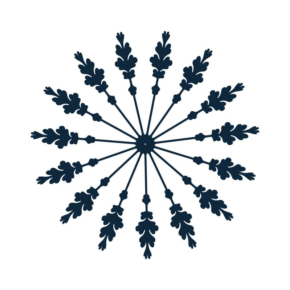 azul floco de neve em uma branco fundo. clipart, ícone, minimalismo ilustração, vetor