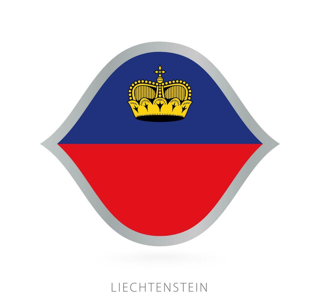 liechtenstein nacional equipe bandeira dentro estilo para internacional basquetebol competições. vetor