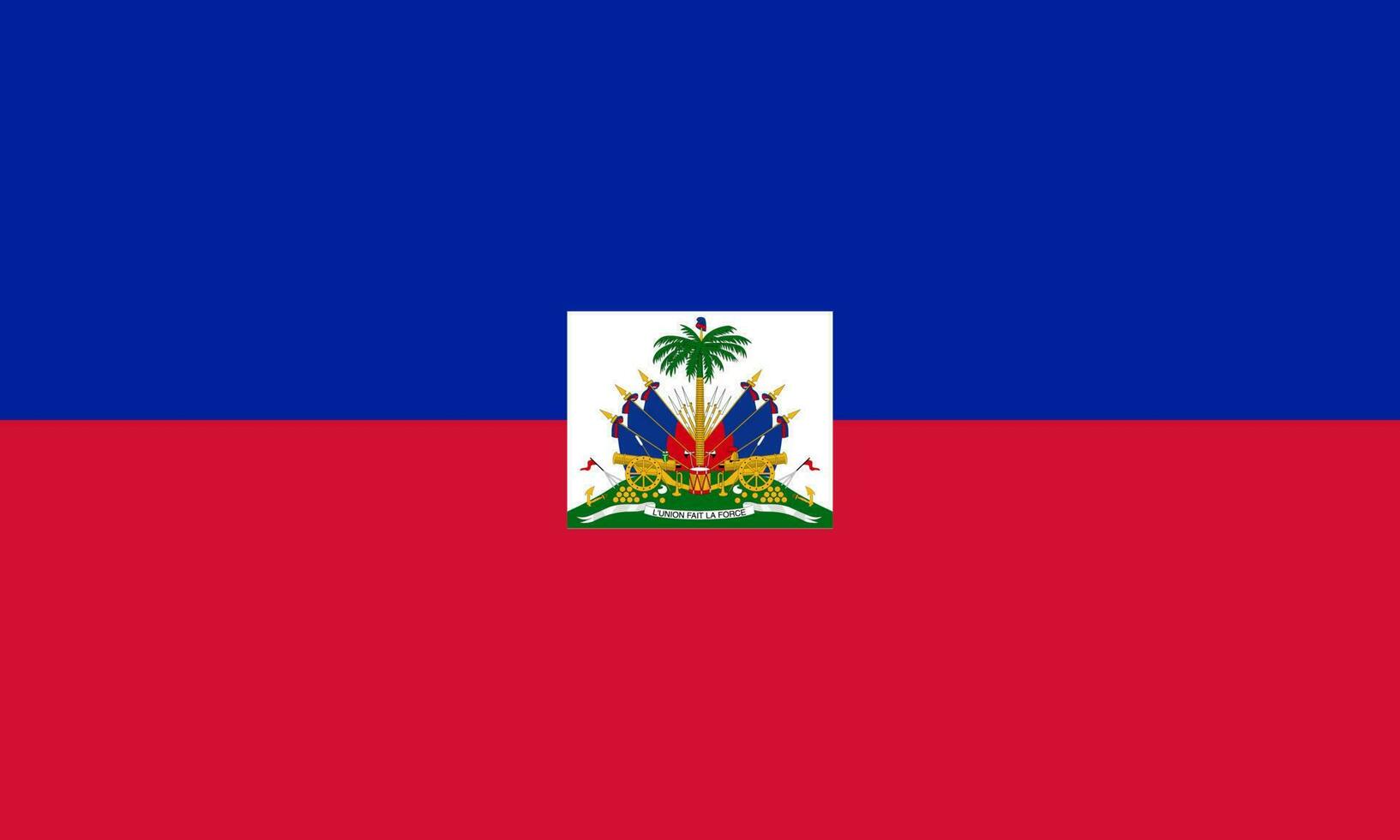 bandeira do Haiti, cores oficiais e proporção. ilustração vetorial. vetor