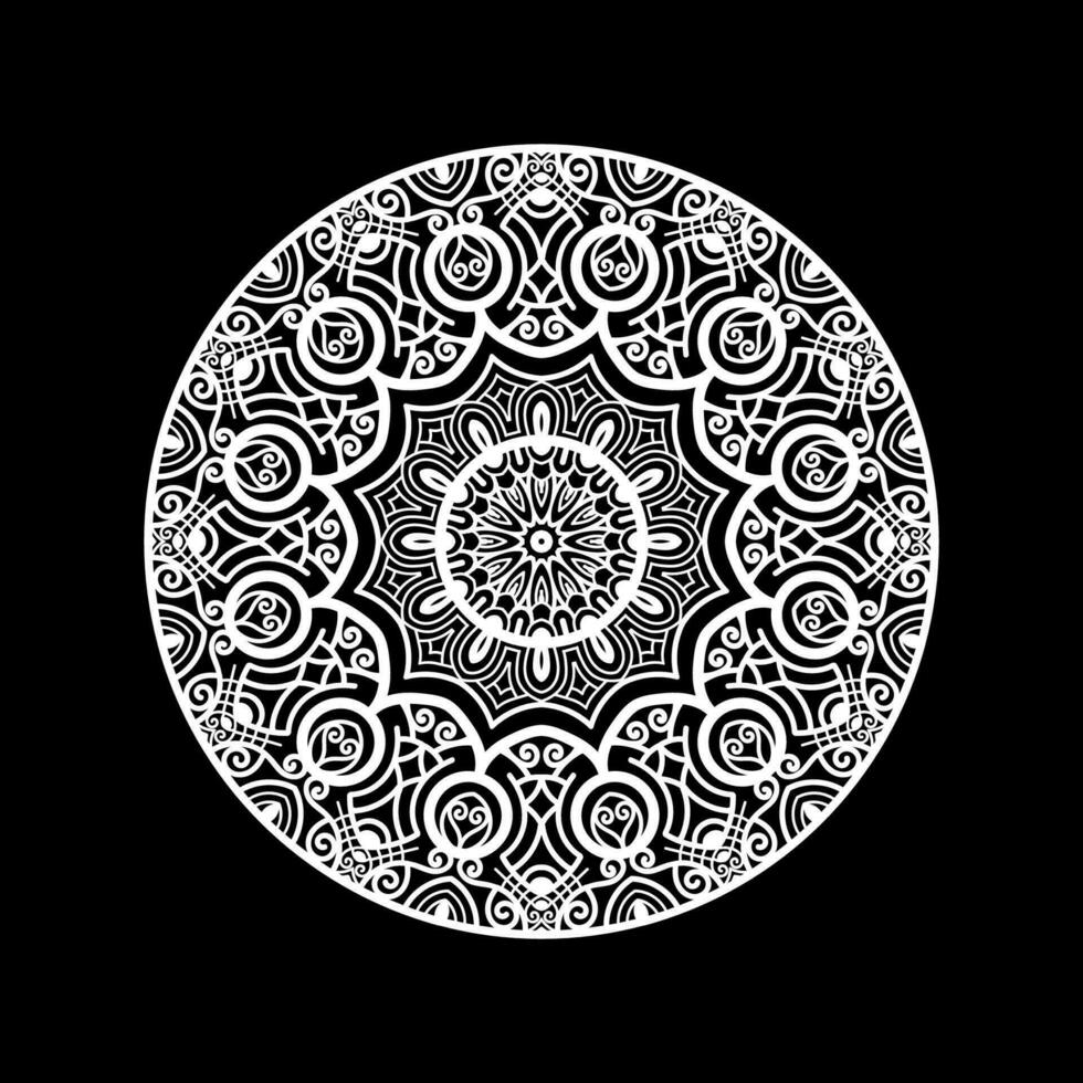 decorativo mandala e padronizar para mehndi, casamento, islamismo. esboço mandalas coloração livro página. vetor