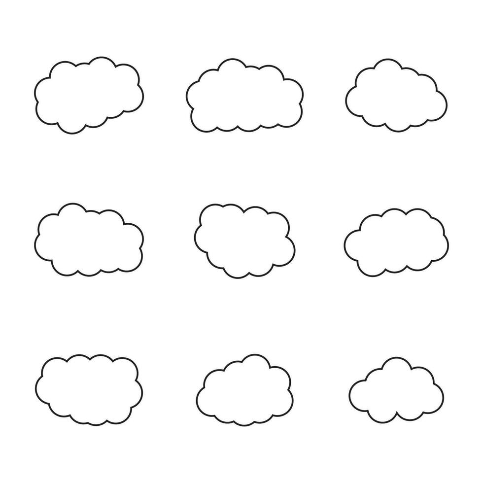 clima ícone, nuvens vetor pacote, céu nuvens clipart, Preto e branco nuvens eps, desenho animado nuvens pacote, linha arte doce nuvens gráficos vetor, esboço chuva nuvens vetor silhueta