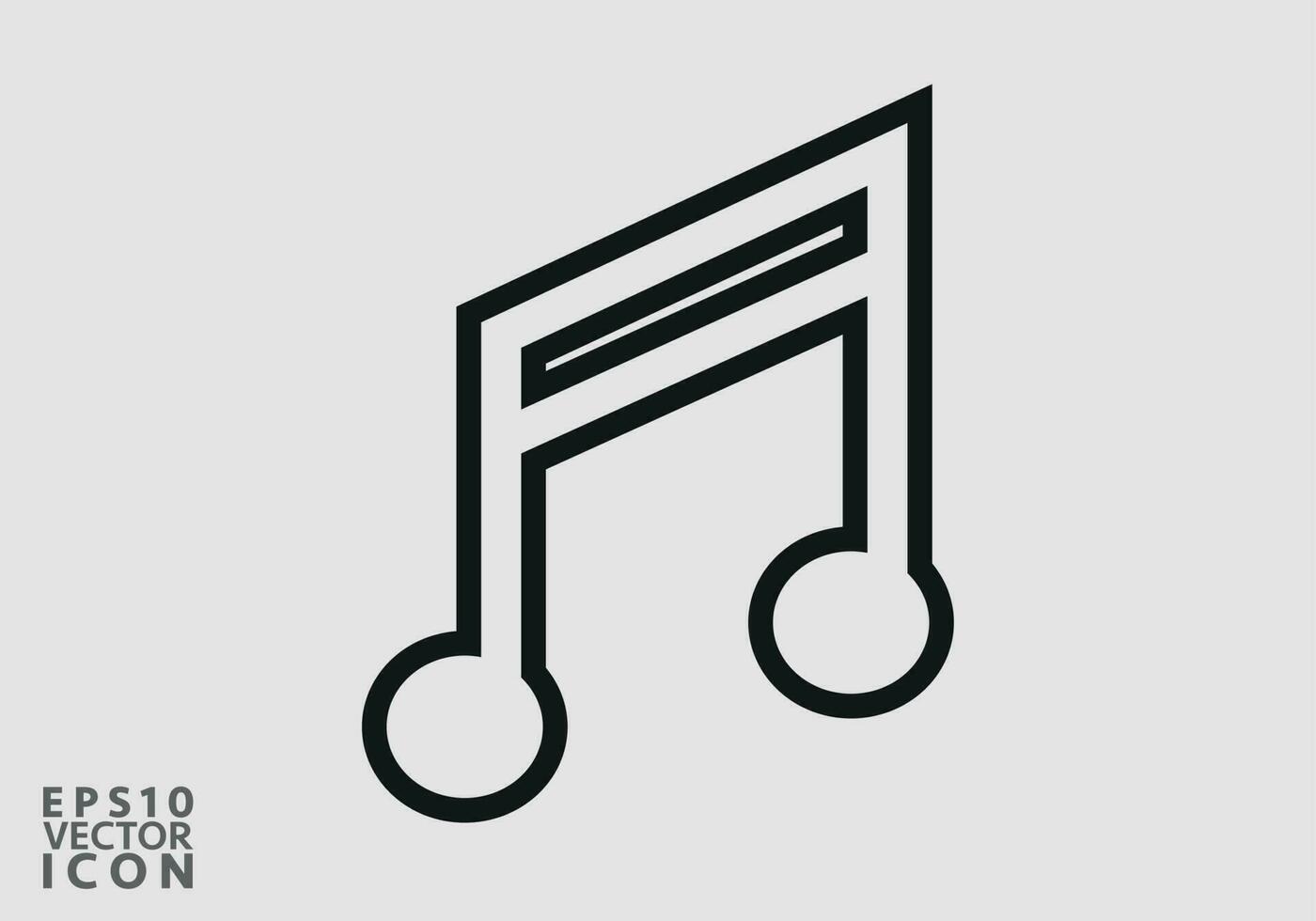 música ícone vetor, melodia, canção, observação, som, audio placa isolado em branco fundo. na moda plano estilo para gráfico projeto, logotipo, rede site, social meios de comunicação, interface do usuário, Móvel aplicativo, eps10 vetor