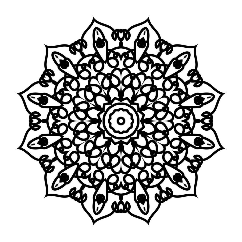 livre oriental padrão, vintage decorativo elementos. islamismo, árabe, indiano, marroquino, turco otomano motivos coloração página. flor mandala vetor ilustração.