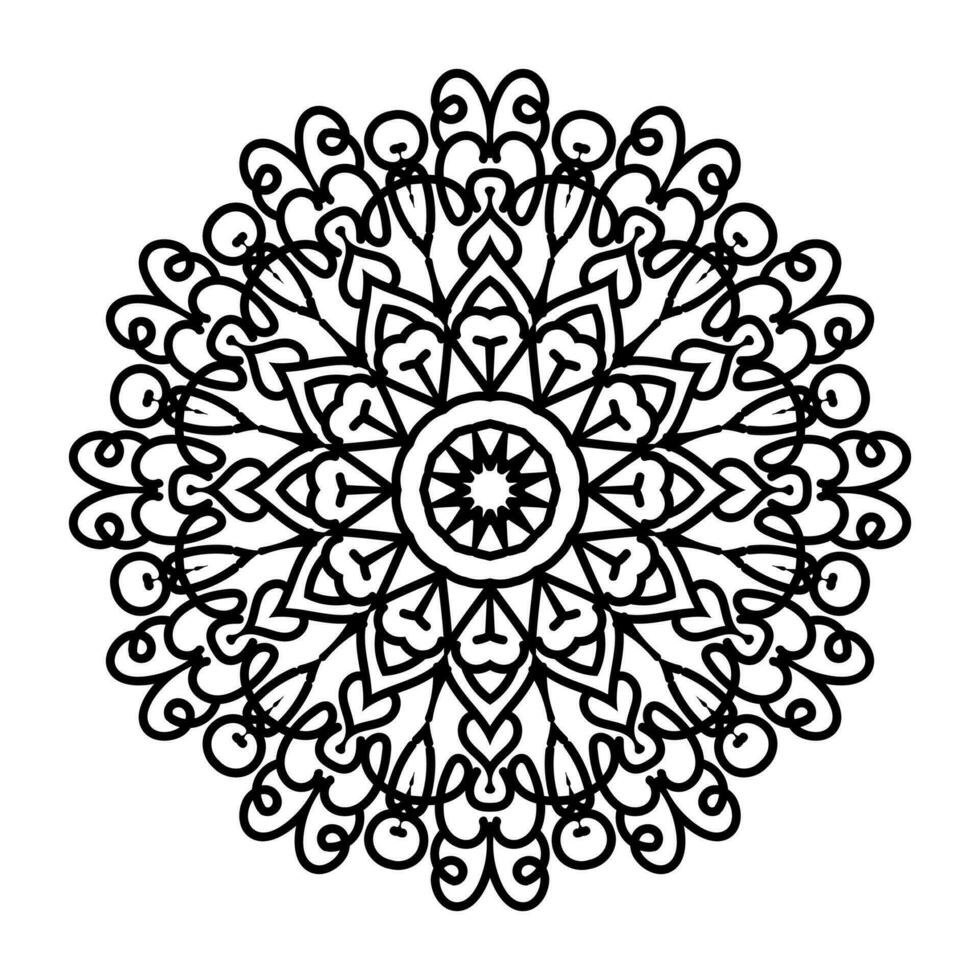 livre oriental padrão, vintage decorativo elementos. islamismo, árabe, indiano, marroquino, turco otomano motivos coloração página. flor mandala vetor ilustração.