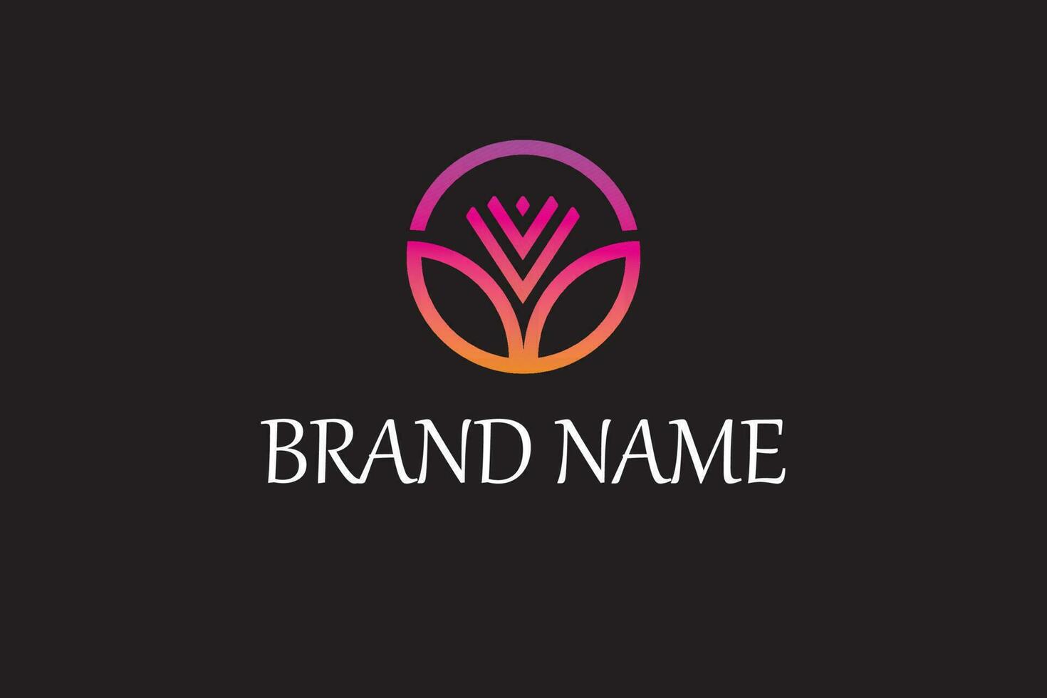 marca logotipo Projeto para seu branding vetor