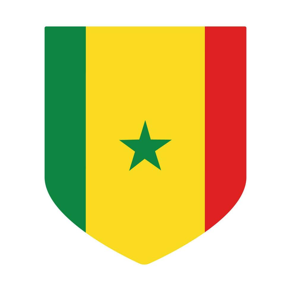 Senegal bandeira. bandeira do Senegal dentro forma 23832988 Vetor no  Vecteezy