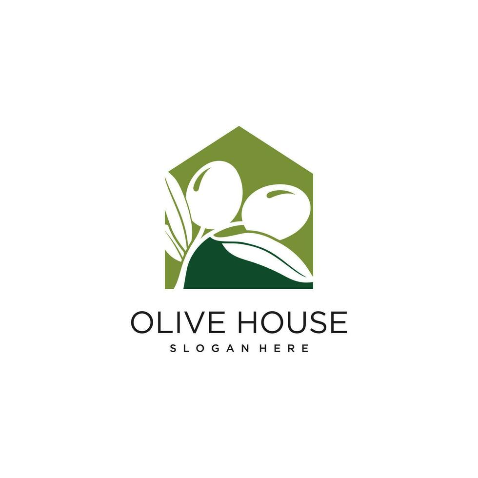 Oliva logotipo desing idéia com único estilo conceito vetor