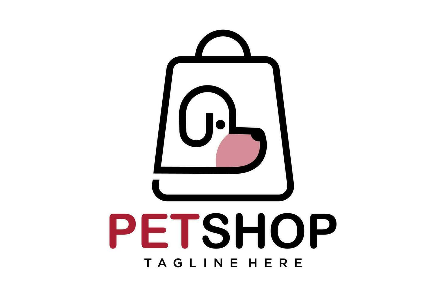 gato fazer compras logotipo Projeto. logotipos pode estar usava para animal cuidados, clínica e veterinário. vetor