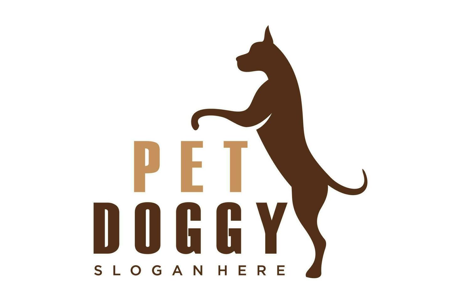 cachorro animal logotipo vetor ícone para animal fazer compras ou animal Cuidado e veterinário cachorro
