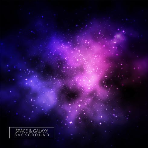 Fundo abstrato brilhante galáxia colorida vetor