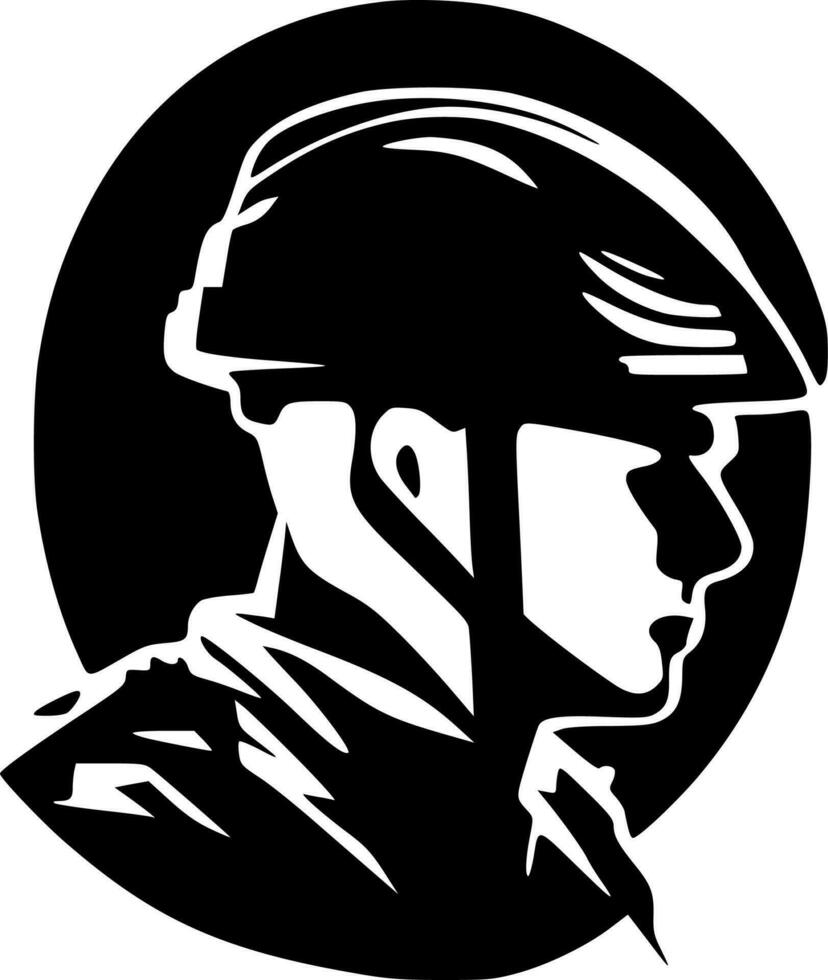 exército - minimalista e plano logotipo - vetor ilustração