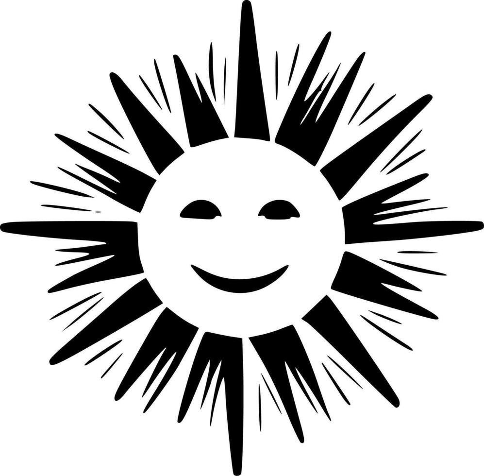 brilho do sol - minimalista e plano logotipo - vetor ilustração