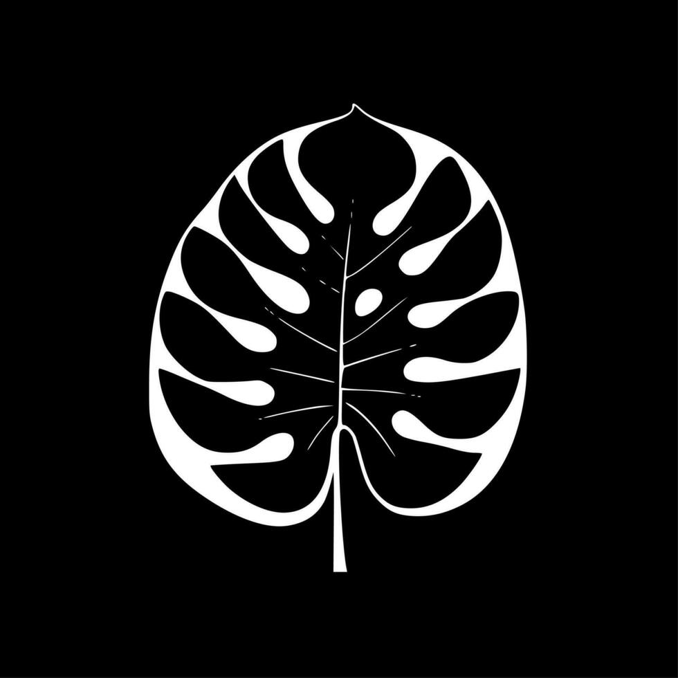 monstera - minimalista e plano logotipo - vetor ilustração