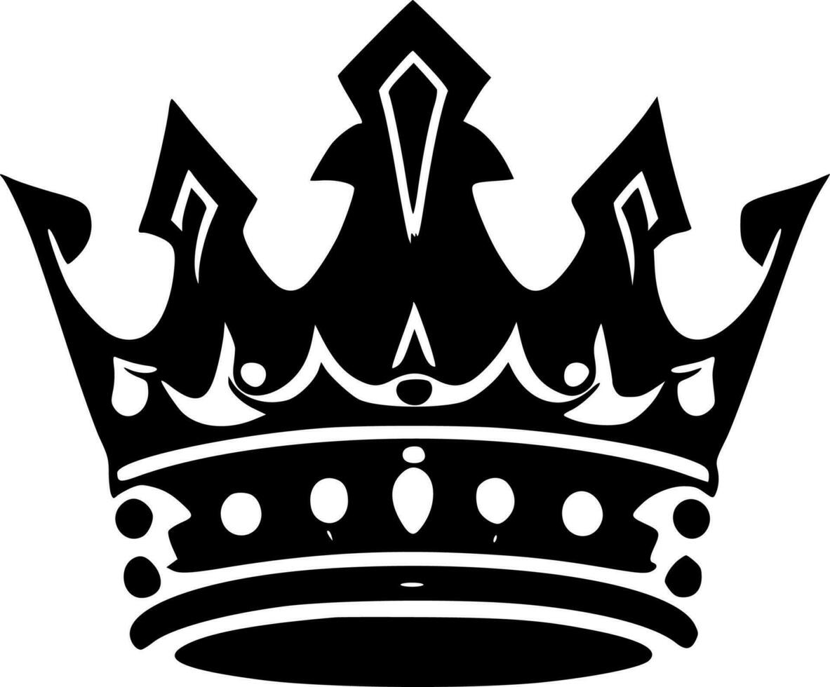 coroa - minimalista e plano logotipo - vetor ilustração