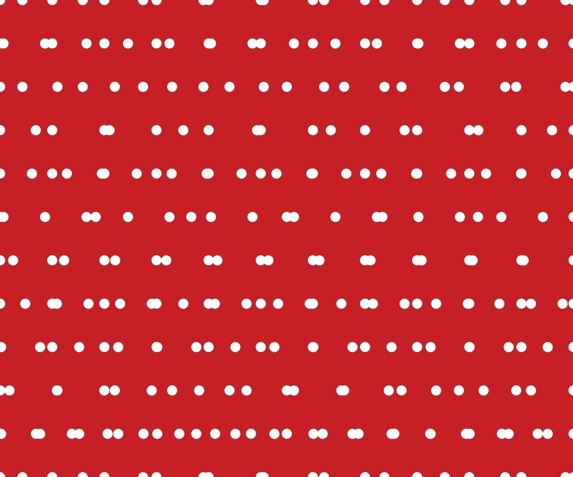 padrão vintage de bolinhas brancas e vermelhas vetor