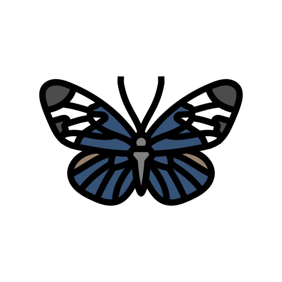 safo longwing inseto cor ícone vetor ilustração