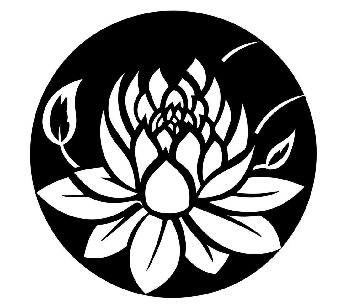 flora flor vetor ícone tatuagem