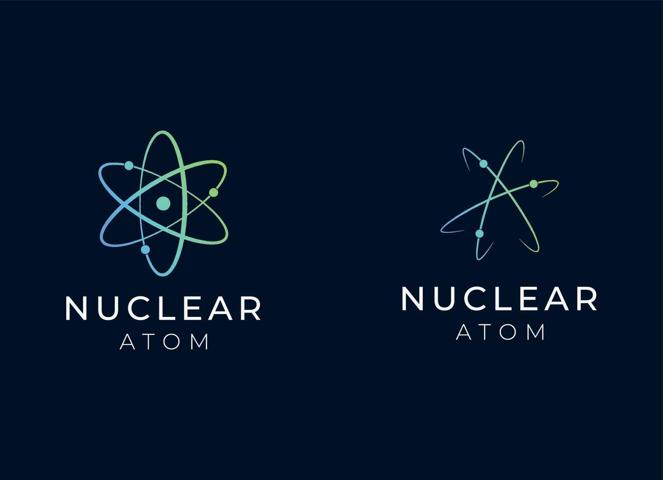 nuclear ou átomo logotipo Projeto. nuclear logotipo vetor