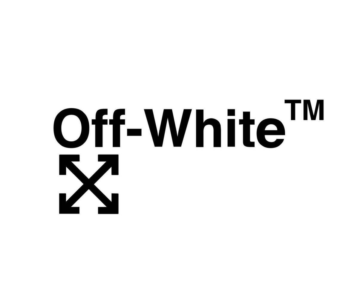 off white marca logotipo símbolo nome Preto roupas Projeto ícone abstrato vetor ilustração