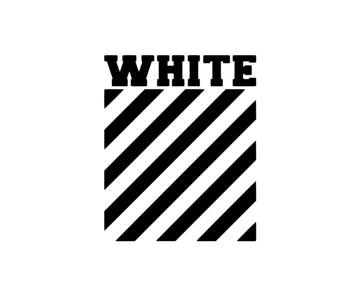 off white marca roupas logotipo Preto símbolo Projeto ícone abstrato vetor ilustração