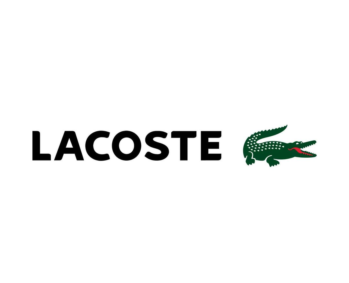 lacoste marca logotipo roupas símbolo Projeto moda vetor ilustração com fundo