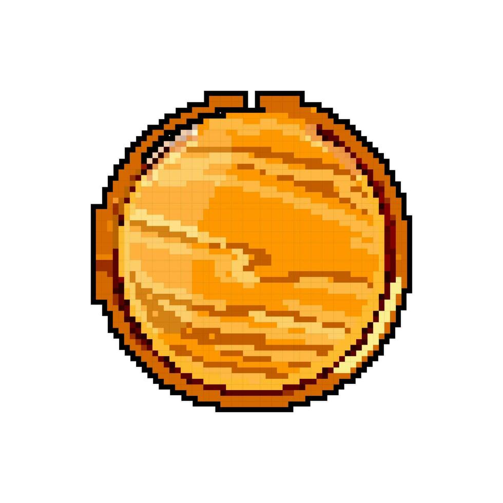 prancha de madeira pizza borda jogos pixel arte vetor ilustração