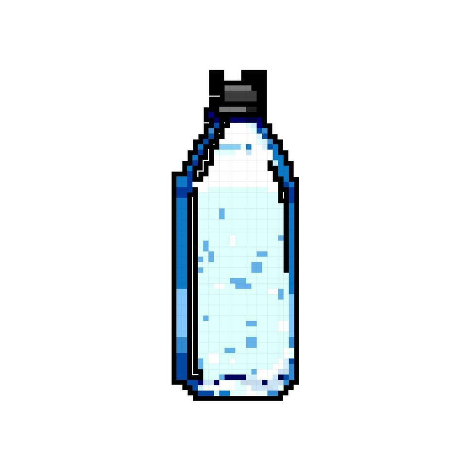 azul mineral água garrafa jogos pixel arte vetor ilustração