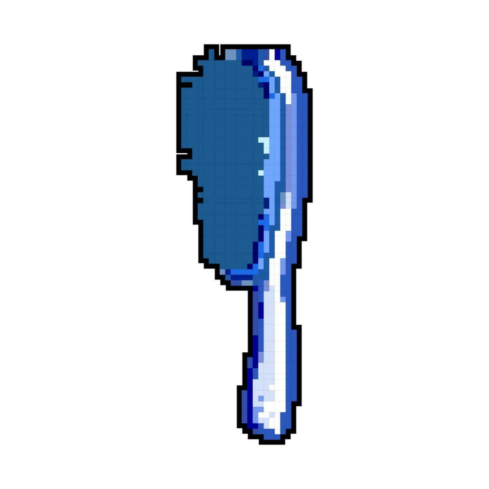 equipamento cabelo escova jogos pixel arte vetor ilustração