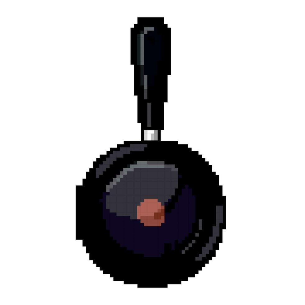 esvaziar fritar panela cozinha jogos pixel arte vetor ilustração